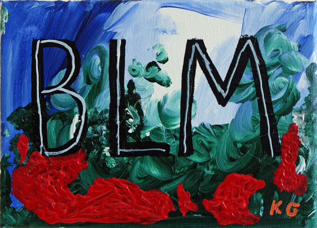 Arte contemporáneo Valencia Karlo Grados España artista galería óleo crítica social Black Lives matter BLM1